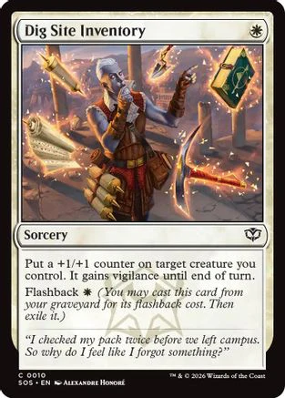 Dig Site Inventory  [Secrets of Strixhaven]