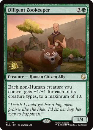 Diligent Zookeeper  [Prerelease Cards] Foil