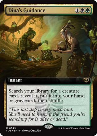 Dina's Guidance (Extended Art)  [Secrets of Strixhaven]