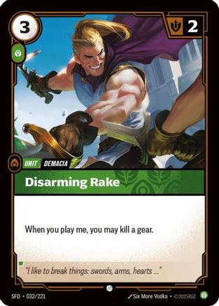 Disarming Rake (032/221) - Riftbound - [Spiritforged]