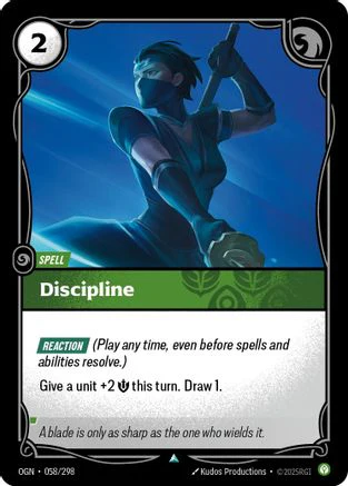 Discipline (058/298) - Riftbound - [Origins] Foil