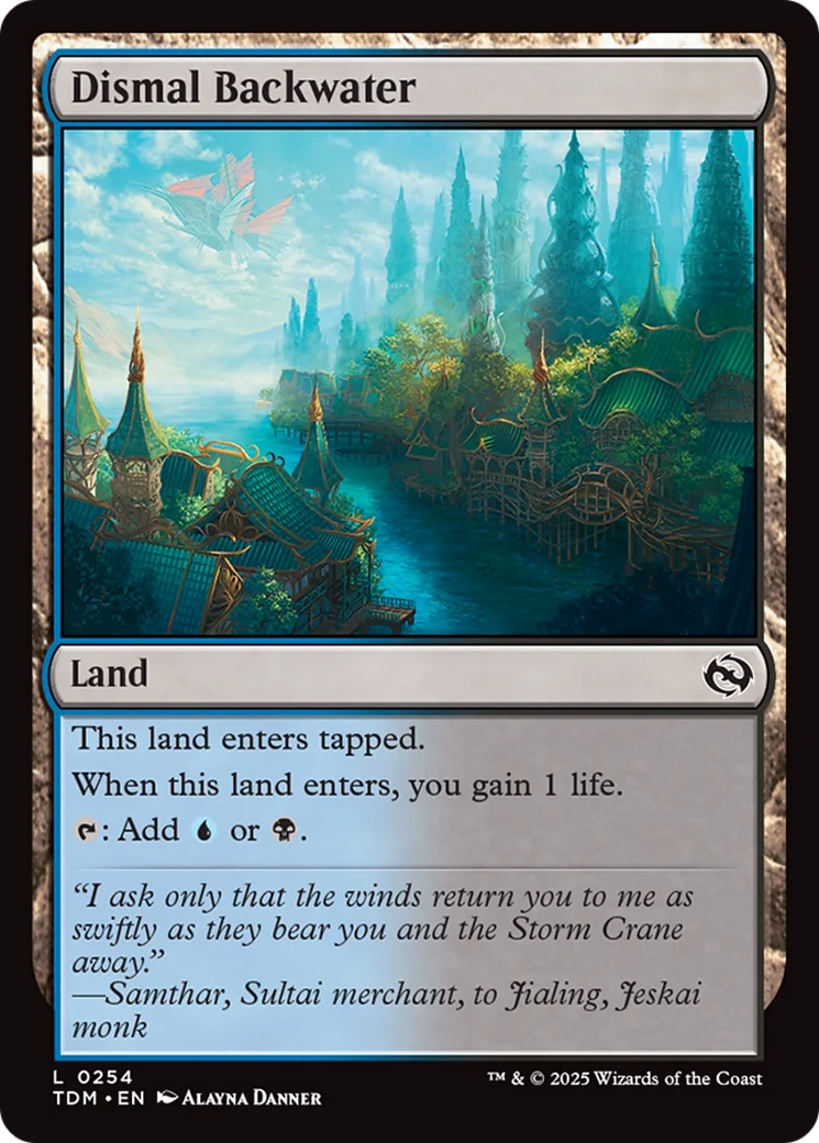 Dismal Backwater [Tarkir: Dragonstorm] Foil