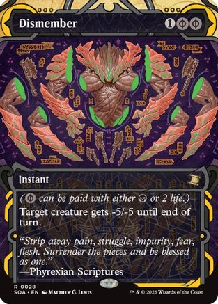 Dismember  [Secrets of Strixhaven: Mystical Archive] Foil