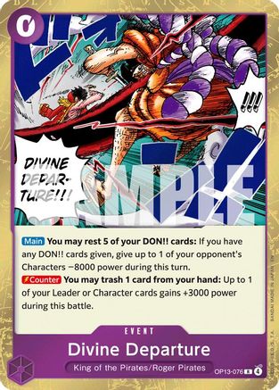 Divine Departure (OP13-076) - [Carrying On His Will] Foil