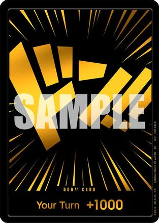 DON!! Card (Black and Gold) - [One Piece Promotion Cards] Foil