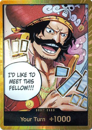 DON!! Card (Gol.D.Roger) (Gold) - [Carrying On His Will] Foil