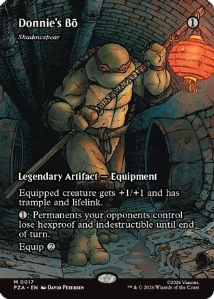 Donnie's Bo - Shadowspear (Borderless)  [Teenage Mutant Ninja Turtles Eternal-Legal] Foil