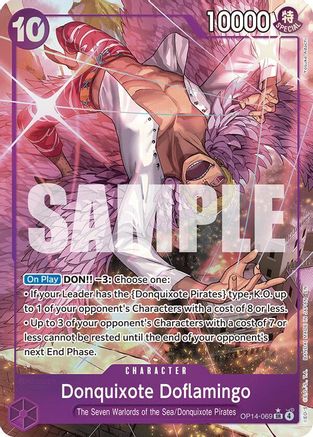 Donquixhote Doflamingo - OP14-069 (Alternate Art) (OP14-069) - [The Azure Sea's Seven] Foil
