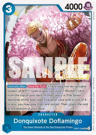 Donquixote Doflamingo (Judge Pack Vol. 5) (OP07-048) - [One Piece Promotion Cards] Foil