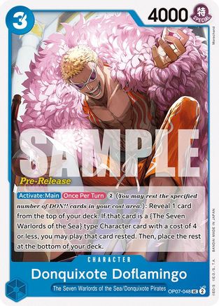 Donquixote Doflamingo (OP07-048) - [500 Years in the Future Pre-Release Cards]