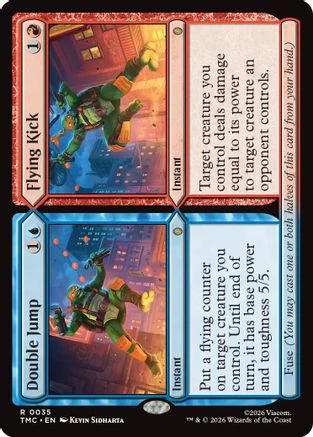 Double Jump // Flying Kick  [Commander: Teenage Mutant Ninja Turtles] Foil
