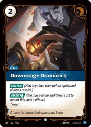 Downstage Dramatics (061/219) - Riftbound - [Unleashed] Foil