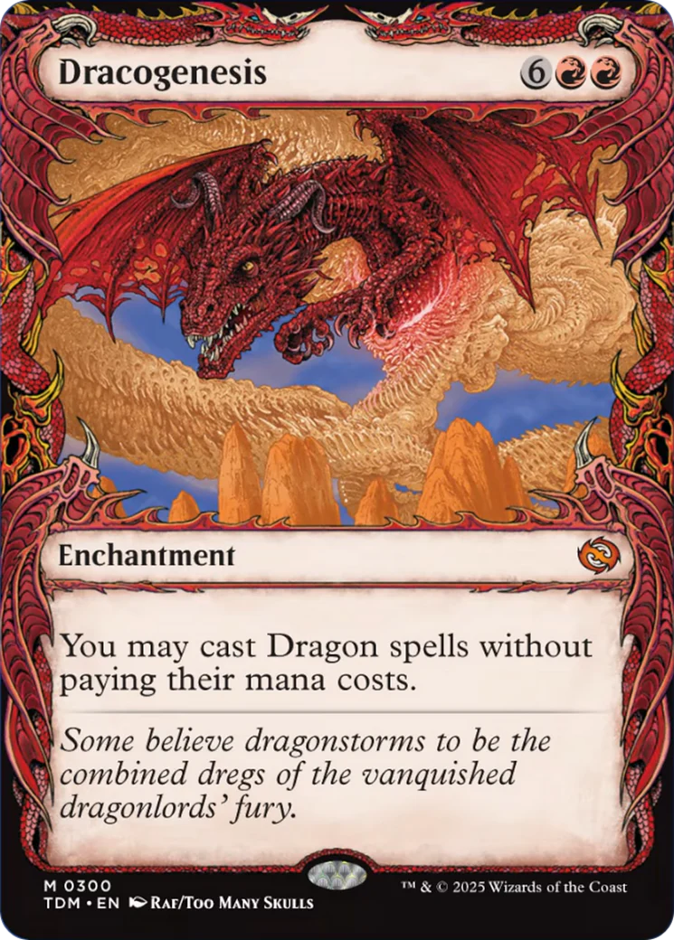 Dracogenesis (0300) (Showcase) [Tarkir: Dragonstorm] Foil
