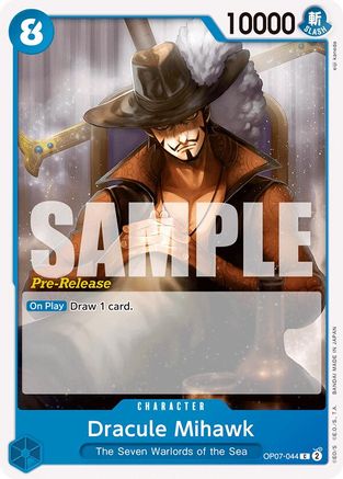 Dracule Mihawk (OP07-044) - [500 Years in the Future Pre-Release Cards]