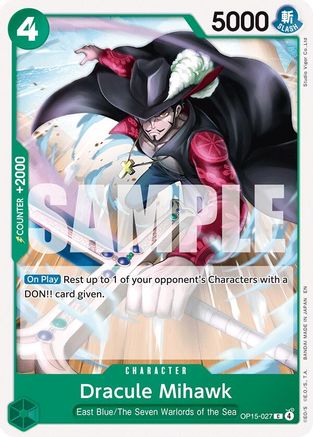 Dracule Mihawk (OP15-027) - [Adventure on Kami's Island]