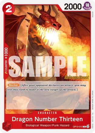 Dragon Number Thirteen (OP10-012) - [Royal Blood Release Event Cards]