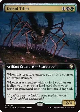 Dread Tiller (Extended Art)  [Commander: Lorwyn Eclipsed]