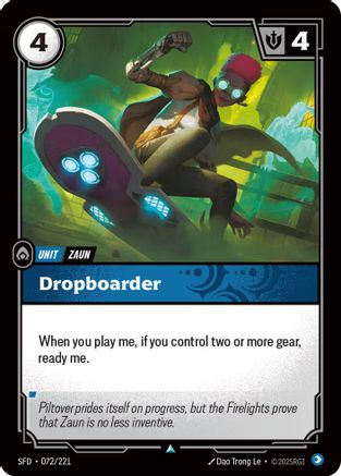Dropboarder (072/221) - Riftbound - [Spiritforged] Foil