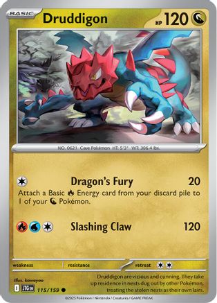 Druddigon (115/159) [Scarlet & Violet: Journey Together] Reverse Holofoil
