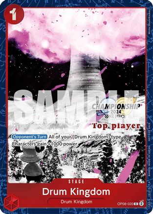 Drum Kingdom (Championship 2024 Top Player Pack Vol. 2) (OP08-020) - [One Piece Promotion Cards] Foil
