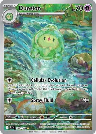 Duosion 124/086  - Holofoil SV Black Bolt - Illustration Rare