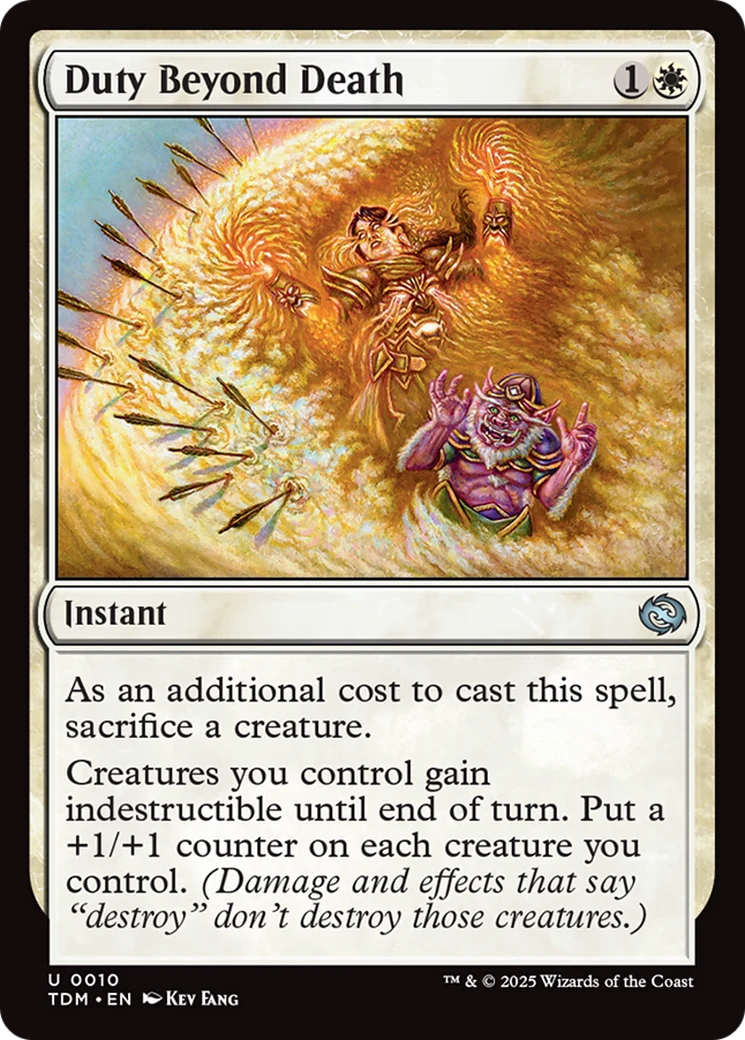 Duty Beyond Death [Tarkir: Dragonstorm] Foil