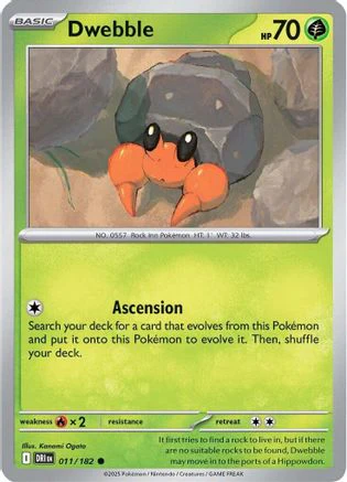 Dwebble (011/182) [Scarlet & Violet: Destined Rivals]