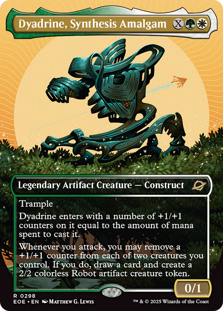 Dyadrine, Synthesis Amalgam (Borderless) [Edge of Eternities] Foil