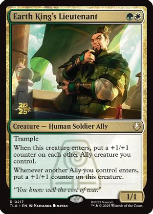 Earth King's Lieutenant  [Prerelease Cards] Foil