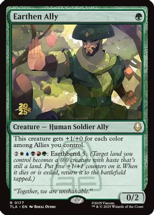 Earthen Ally  [Prerelease Cards] Foil