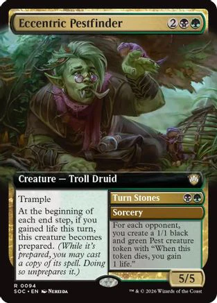 Eccentric Pestfinder (Extended Art)  [Commander: Secrets of Strixhaven]