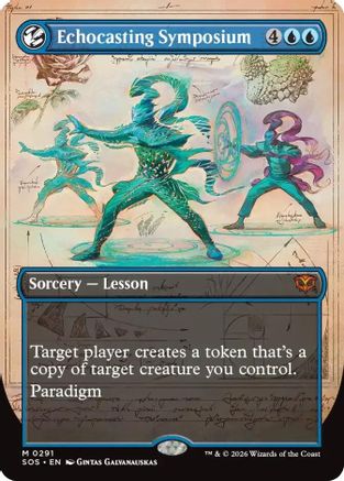 Echocasting Symposium (Borderless)  [Secrets of Strixhaven] Foil