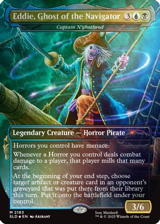 Eddie, Ghost of the Navigator - Captain N'ghathrod (Rainbow Foil)  [Secret Lair Drop Series] Foil