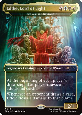 Eddie, Lord of Light - Nekusar, the Mindrazer (Rainbow Foil)  [Secret Lair Drop Series] Foil