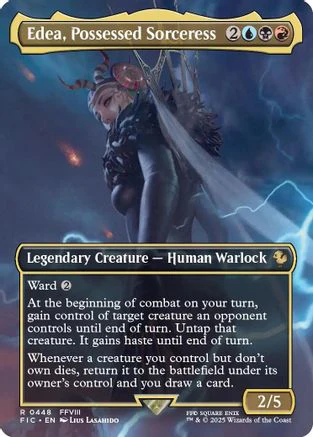 Edea, Possessed Sorceress (Borderless)  [Commander: FINAL FANTASY]