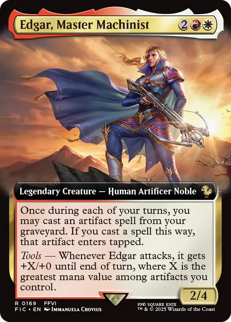 Edgar, Master Machinist (Extended Art) [FINAL FANTASY Commander] Foil