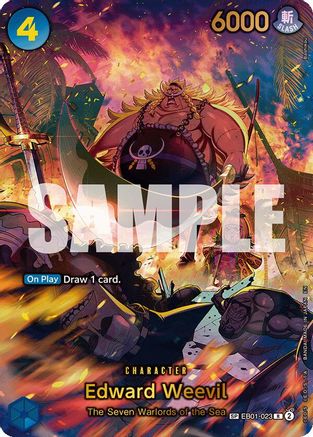 Edward Weevil - EB01-023 (SP) (Alternate Art) (EB01-023) - [The Azure Sea's Seven] Foil