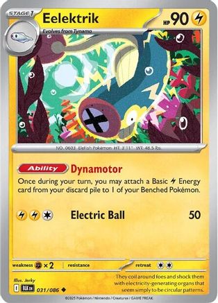 Eelektrik (034/086) [Scarlet & Violet: Black Bolt] Reverse Holofoil