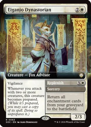 Eiganjo Dynastorian (Extended Art)  [Commander: Secrets of Strixhaven]
