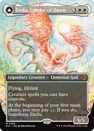 Eirdu, Carrier of Dawn (Borderless)  [Lorwyn Eclipsed] Foil