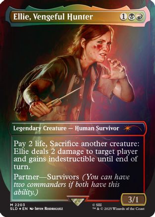 Ellie, Vengeful Hunter (Rainbow Foil)  [Secret Lair Drop Series] Foil