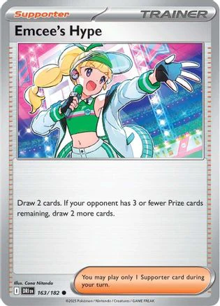 Emcee's Hype (163/182) [Scarlet & Violet: Destined Rivals] Reverse Holofoil