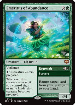 Emeritus of Abundance  [Promo Pack: Secrets of Strixhaven]