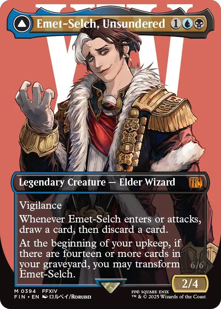 Emet-Selch, Unsundered // Hades, Sorcerer of Eld (Borderless) [FINAL FANTASY] - Image 2