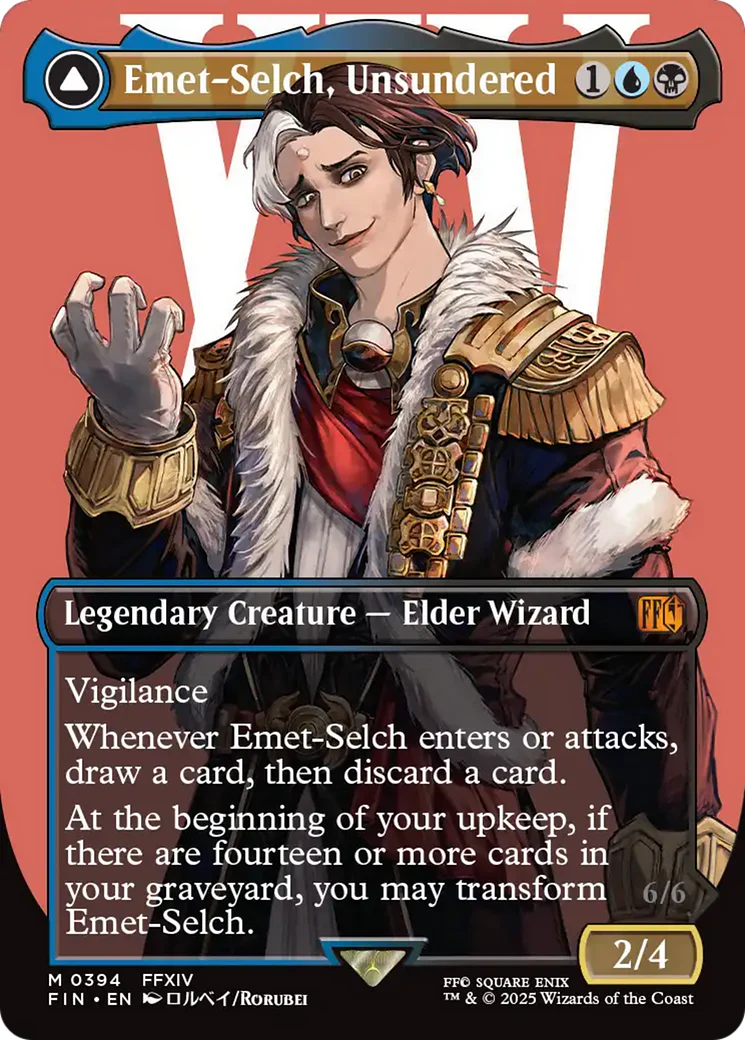 Emet-Selch, Unsundered // Hades, Sorcerer of Eld (Borderless) [FINAL FANTASY] - Image 3