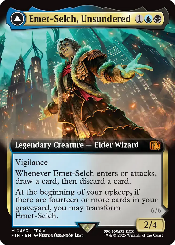 Emet-Selch, Unsundered // Hades, Sorcerer of Eld (Extended Art) [FINAL FANTASY] Foil - Image 3