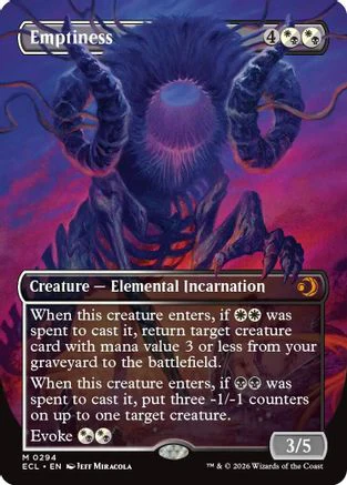 Emptiness (Borderless)  [Lorwyn Eclipsed] Foil