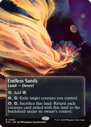 Endless Sands (0060) (Borderless)  [Edge of Eternities: Stellar Sights]