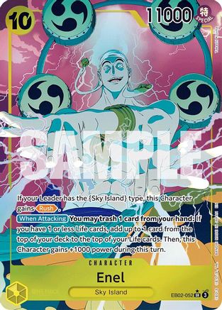 Enel (Alternate Art) (EB02-052) - [Extra Booster: Anime 25th Collection] Foil