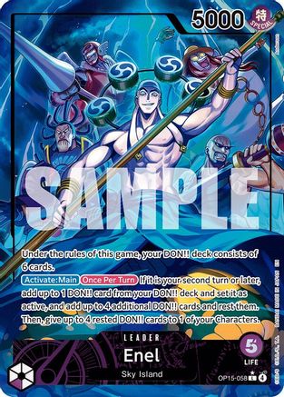 Enel (OP15-058) (Alternate Art) (OP15-058) - [Adventure on Kami's Island] Foil